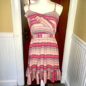 Xhilaration Junior’s Striped Ruffle Sundress